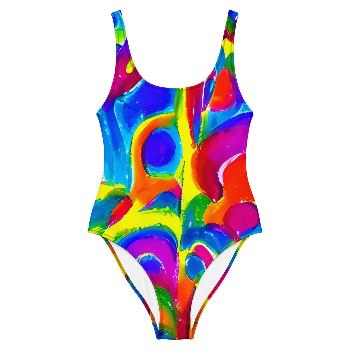 One-Piece Swimsuit - Psychedelic Splash