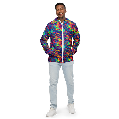 Men's Windbreaker - Spectrum Streaks