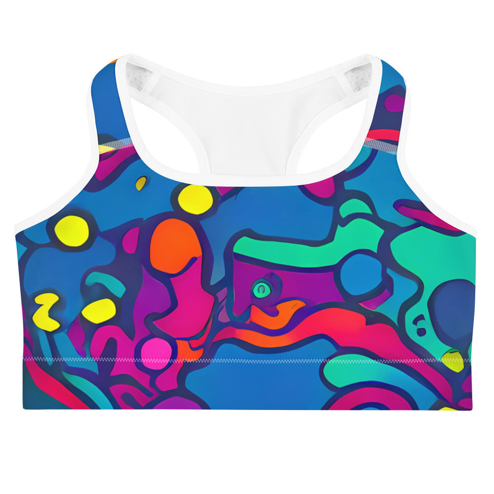 Sports Bra - Colorful Chaos