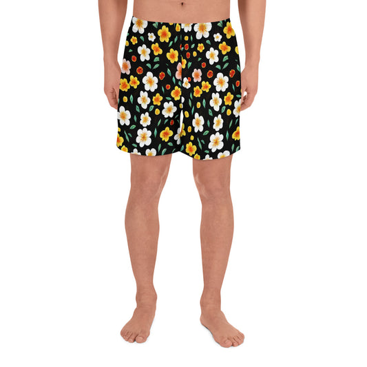 Men's Athletic Shorts - Sunlit Blossoms