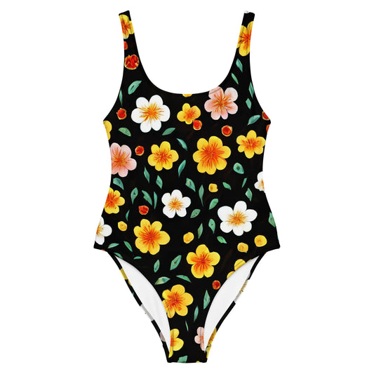 One-Piece Swimsuit - Sunlit Blossoms