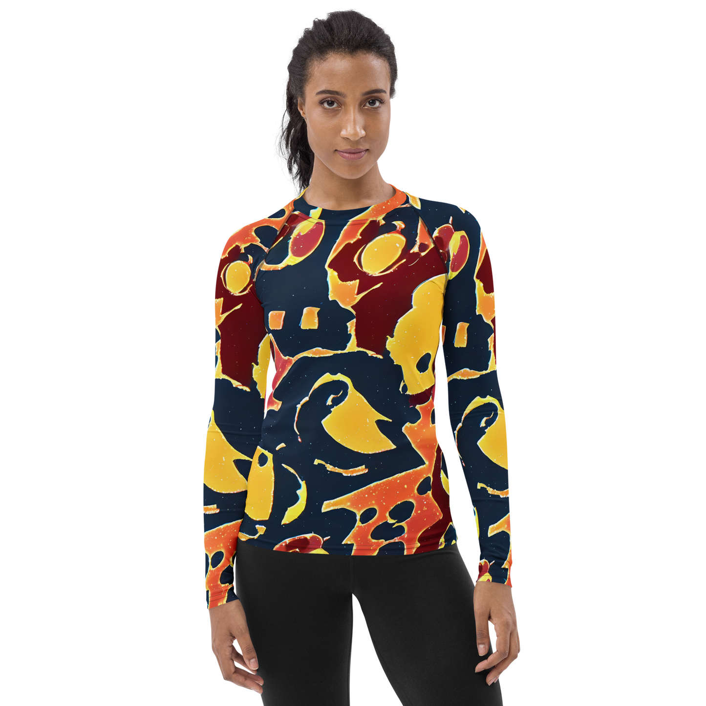 Women's Rash Guard - Sunset Silhouette