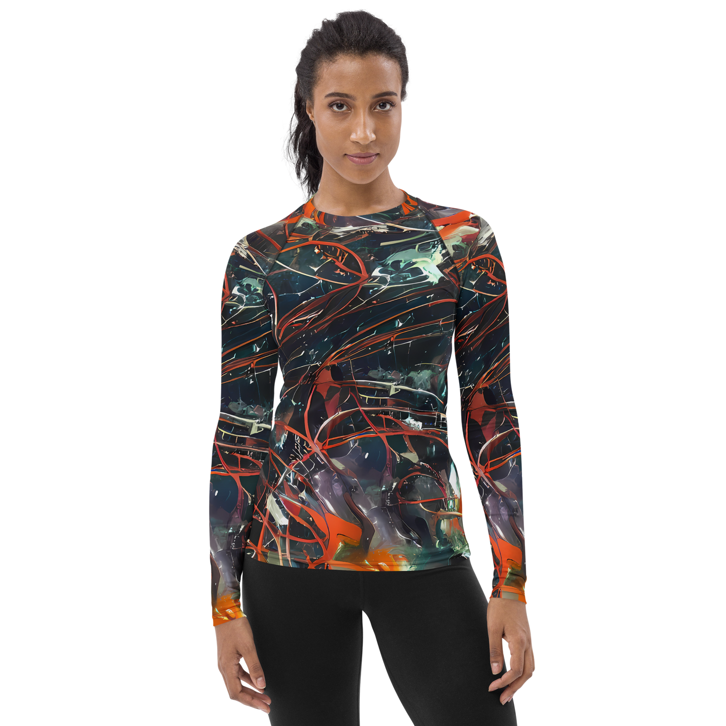 Women's Rash Guard - Chaos Canvas