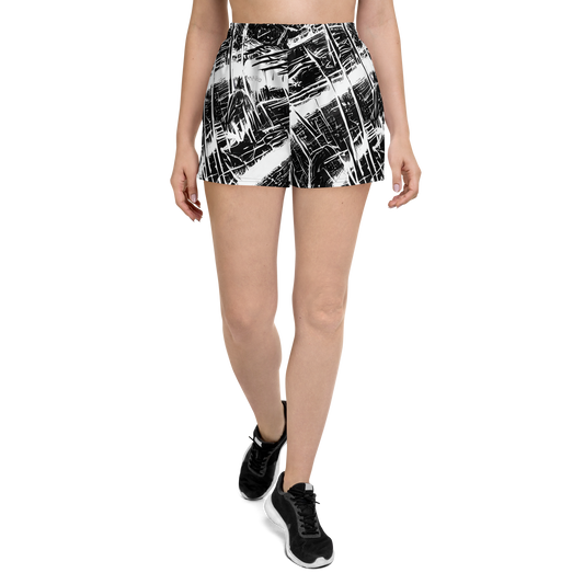 Women’s Athletic Shorts - Ferriss Fractals