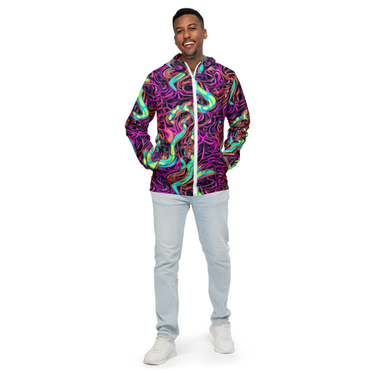 Men's Windbreaker - Neon Drizzle