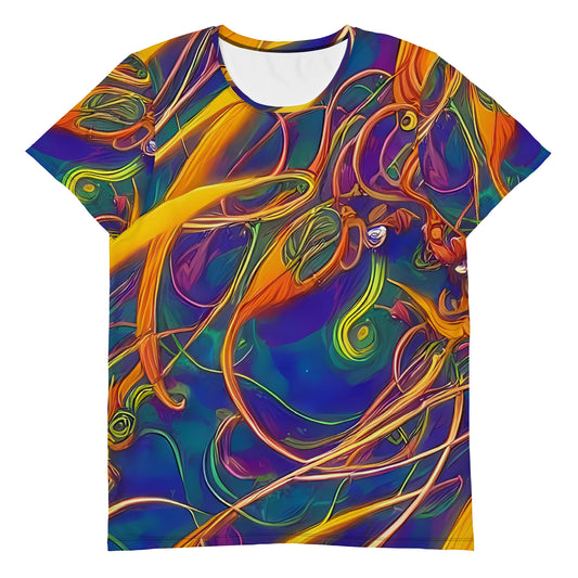 Men's Athletic T-Shirt - Luminous Whirl