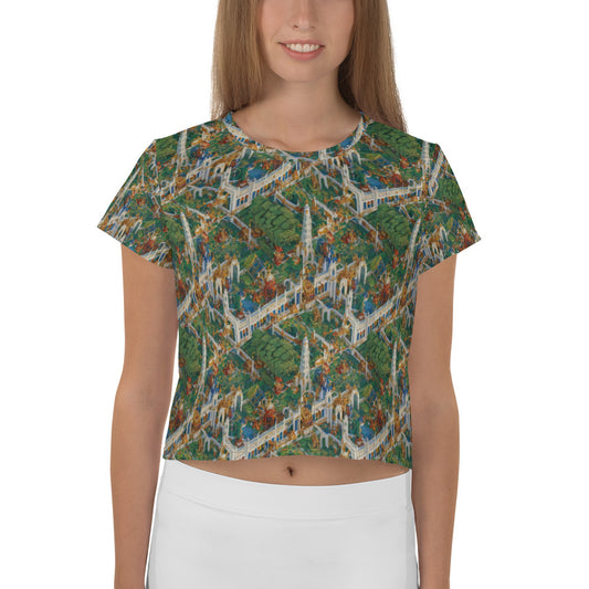 Women's Crop Tee - Emerald Dynasty