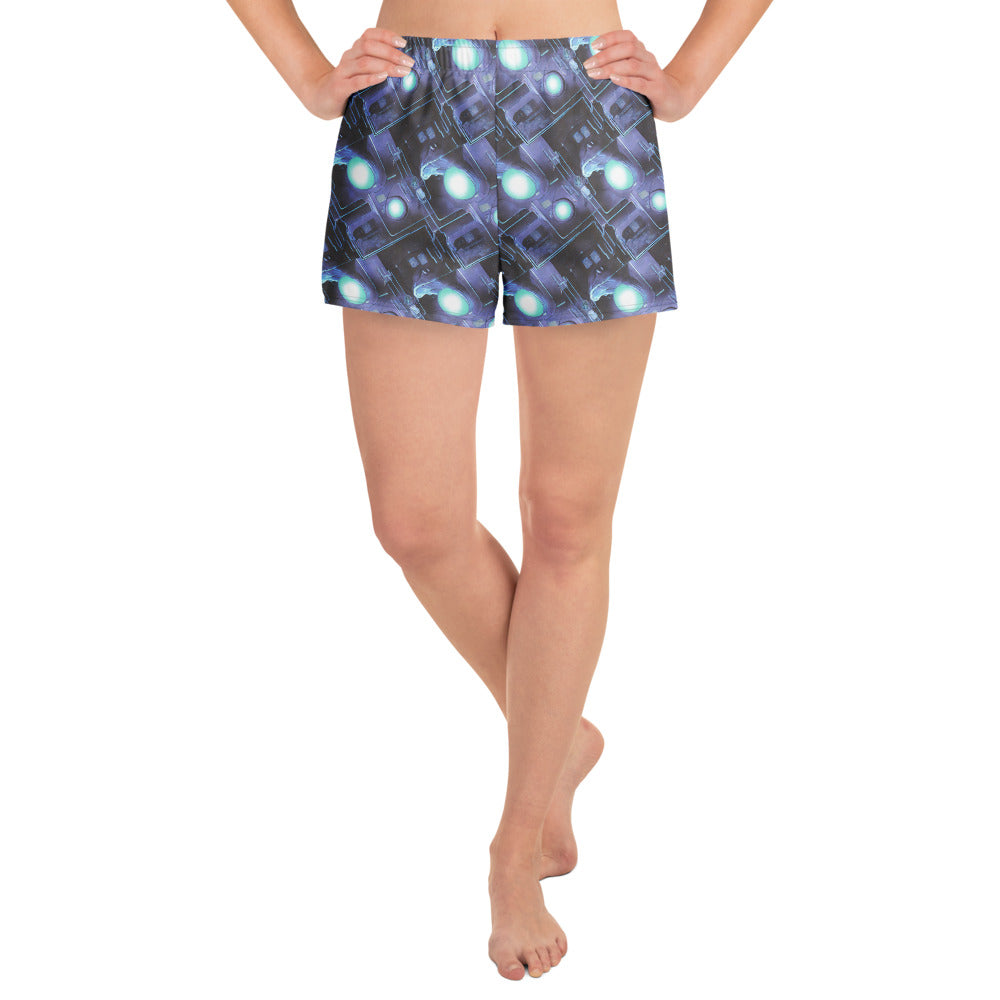 Women’s Athletic Shorts - Galactic Circuit
