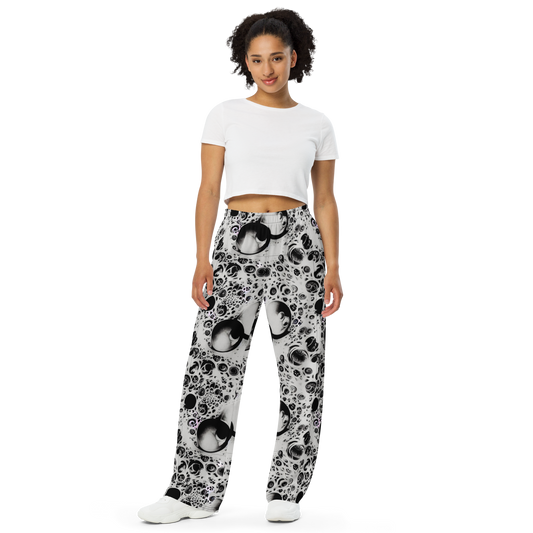 Wide-Leg Pants - Crater Swirl