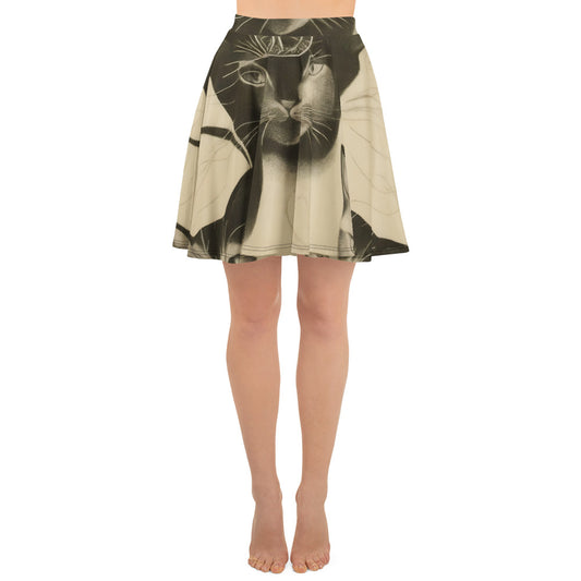 Skater Skirt - Feline Symphony