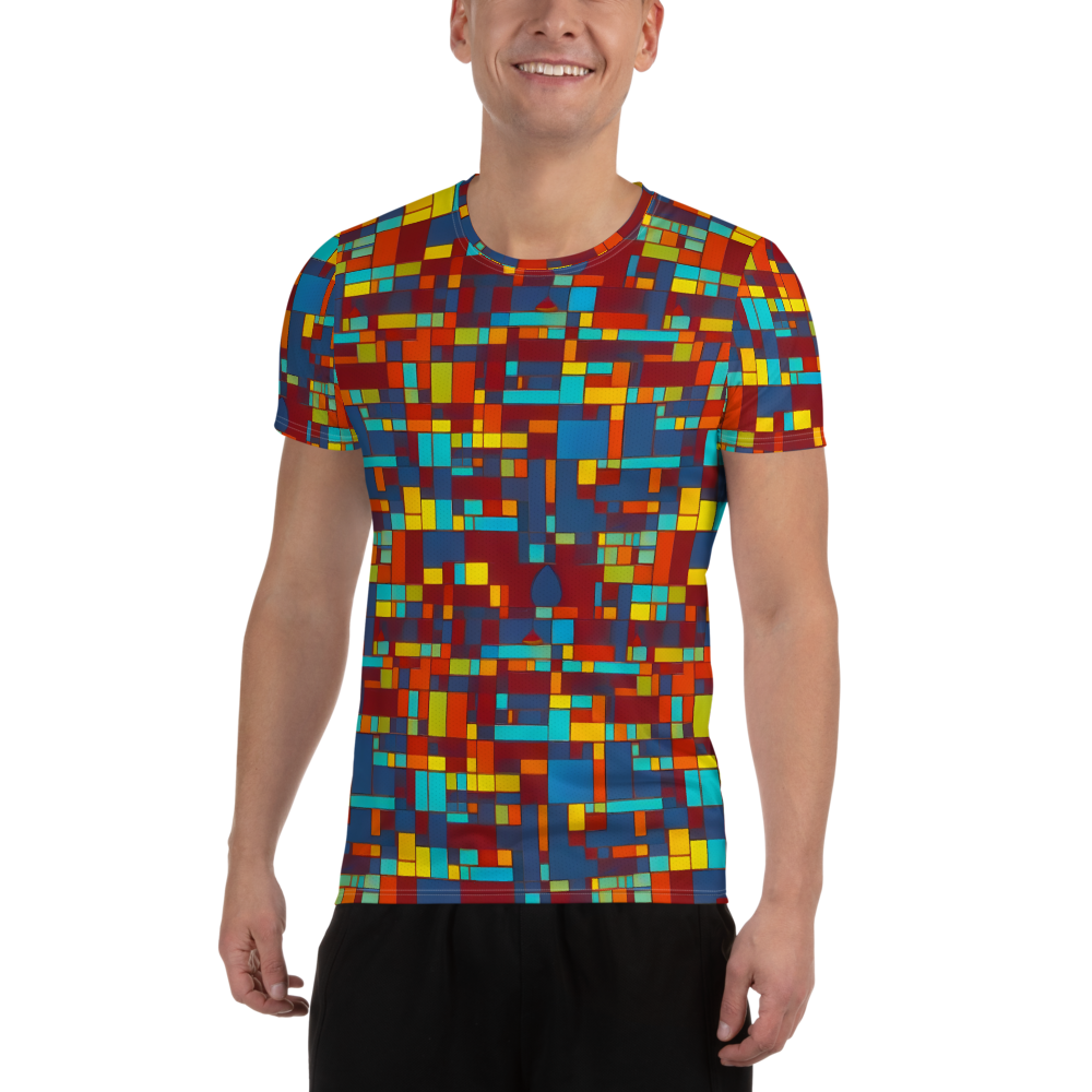 Men's Athletic T-Shirt - Astral Grid