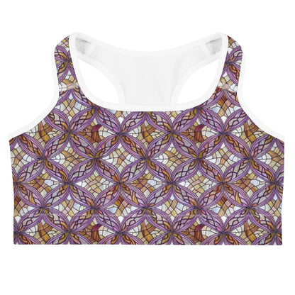 Sports Bra - Stained Glass Whirl