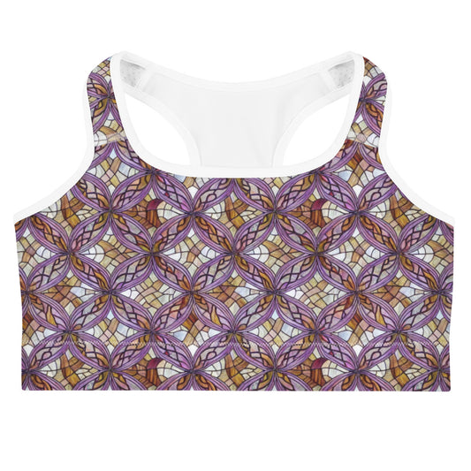Sports Bra - Stained Glass Whirl