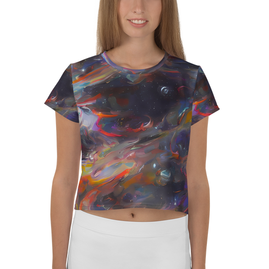 Women's Crop Tee - Chromatic Flux