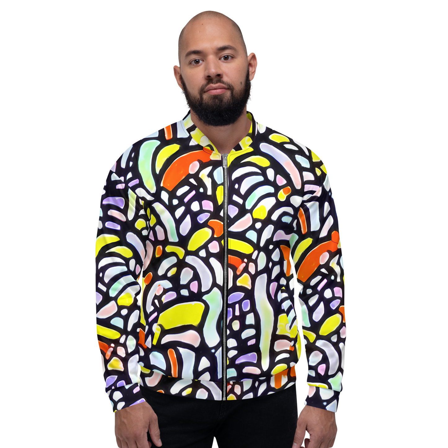 Bomber Jacket - Cubist Carousel