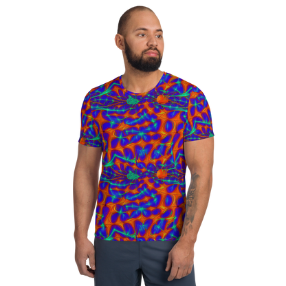 Men's Athletic T-Shirt - Nebula Tides