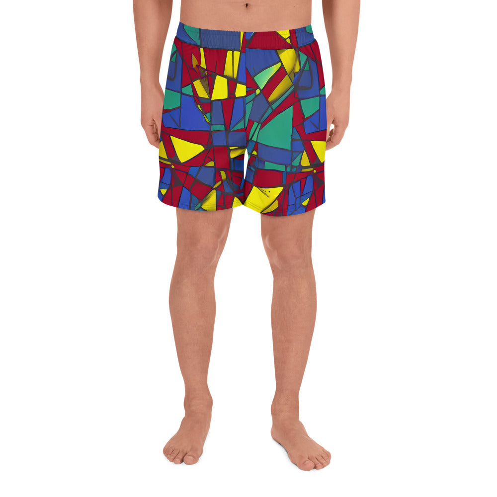 Men's Athletic Shorts - Vibrant Vexation
