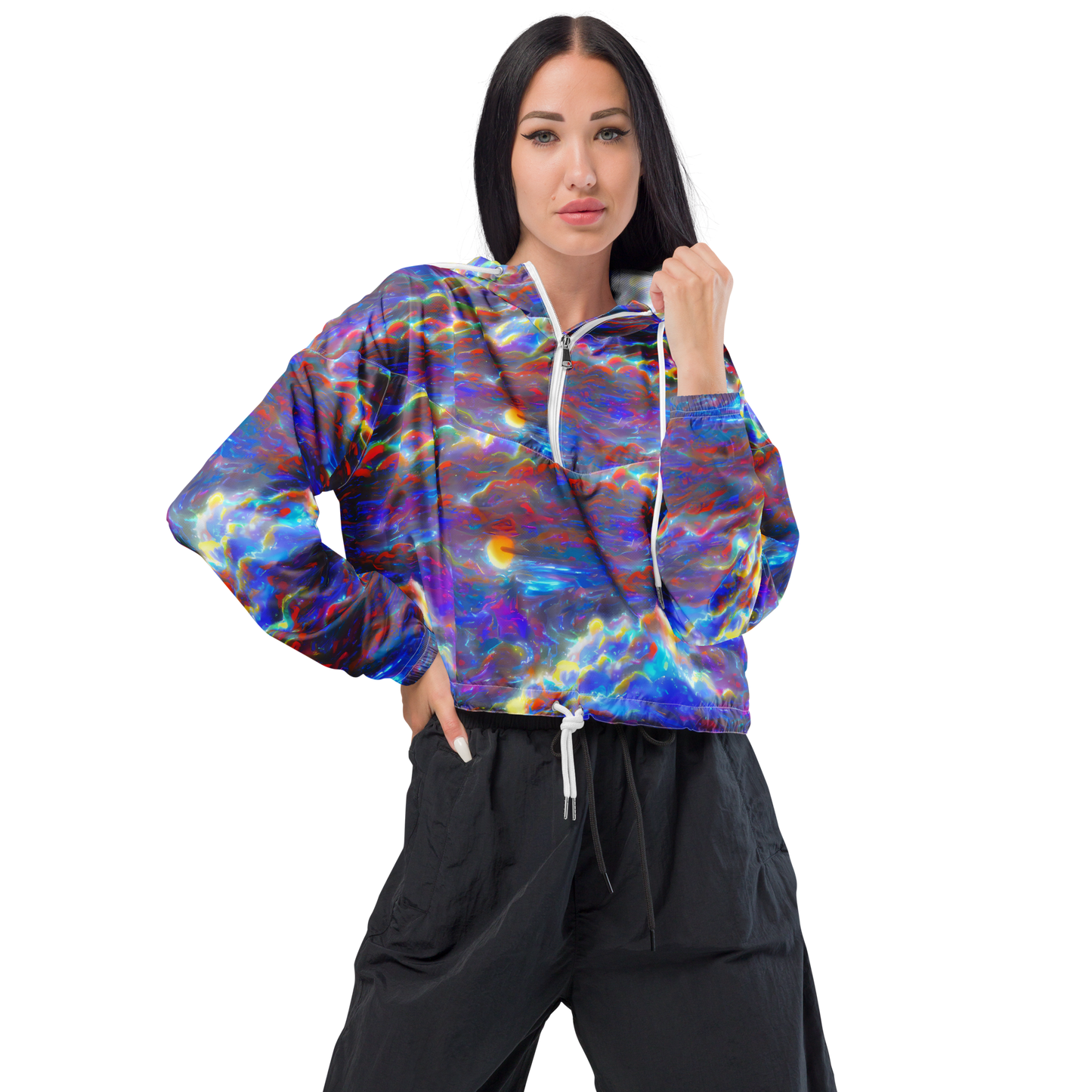 Women's Cropped Windbreaker - Orion Ripple