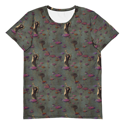 Men's Athletic T-Shirt - Ethereal Bloom