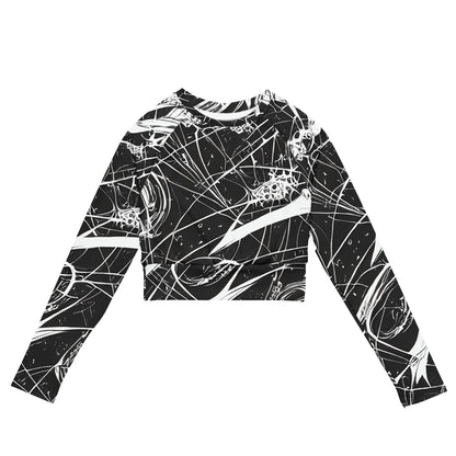 Long Sleeve Crop Top - Void Vortex
