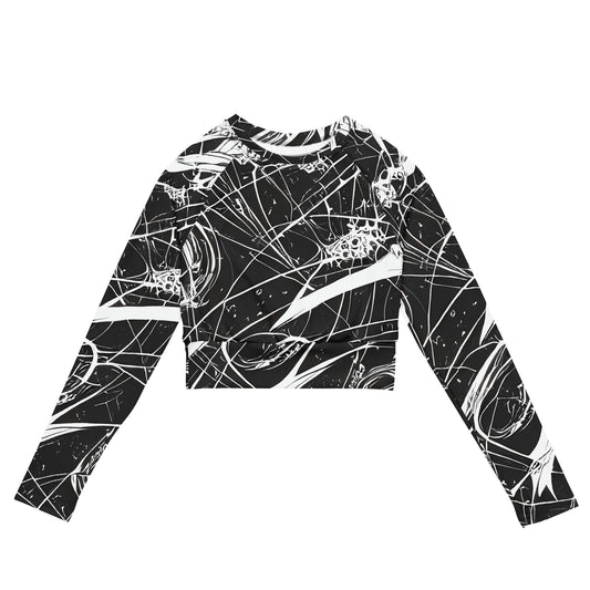 Long Sleeve Crop Top - Void Vortex