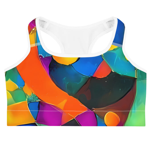 Sports Bra - Galactic Jigsaw