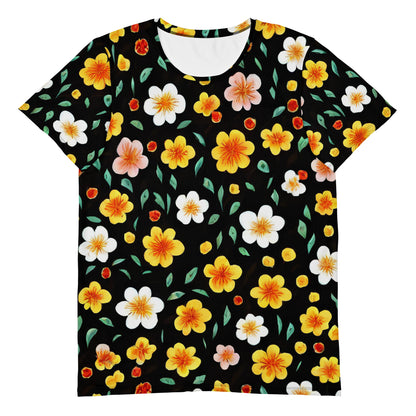 Men's Athletic T-Shirt - Sunlit Blossoms