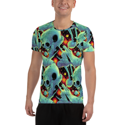 Men's Athletic T-Shirt - Galactic Grotesque