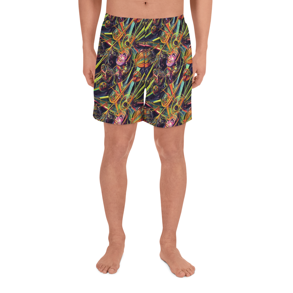 Men's Athletic Shorts - Psychedelic Deep Space