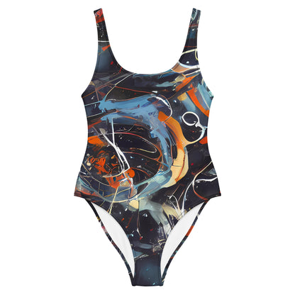 One-Piece Swimsuit - Neo-Splash Labyrinth