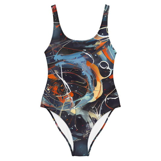One-Piece Swimsuit - Neo-Splash Labyrinth
