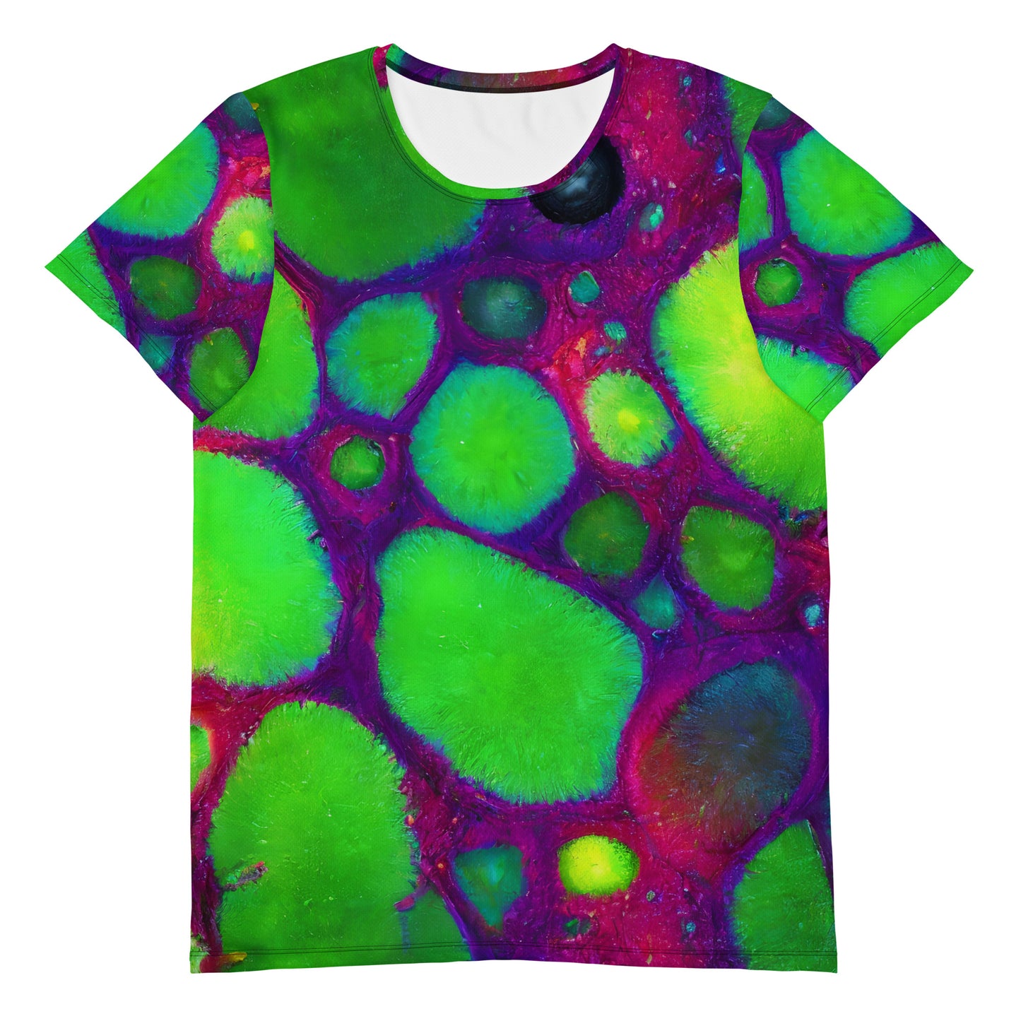 Men's Athletic T-Shirt - Acid Raindrops