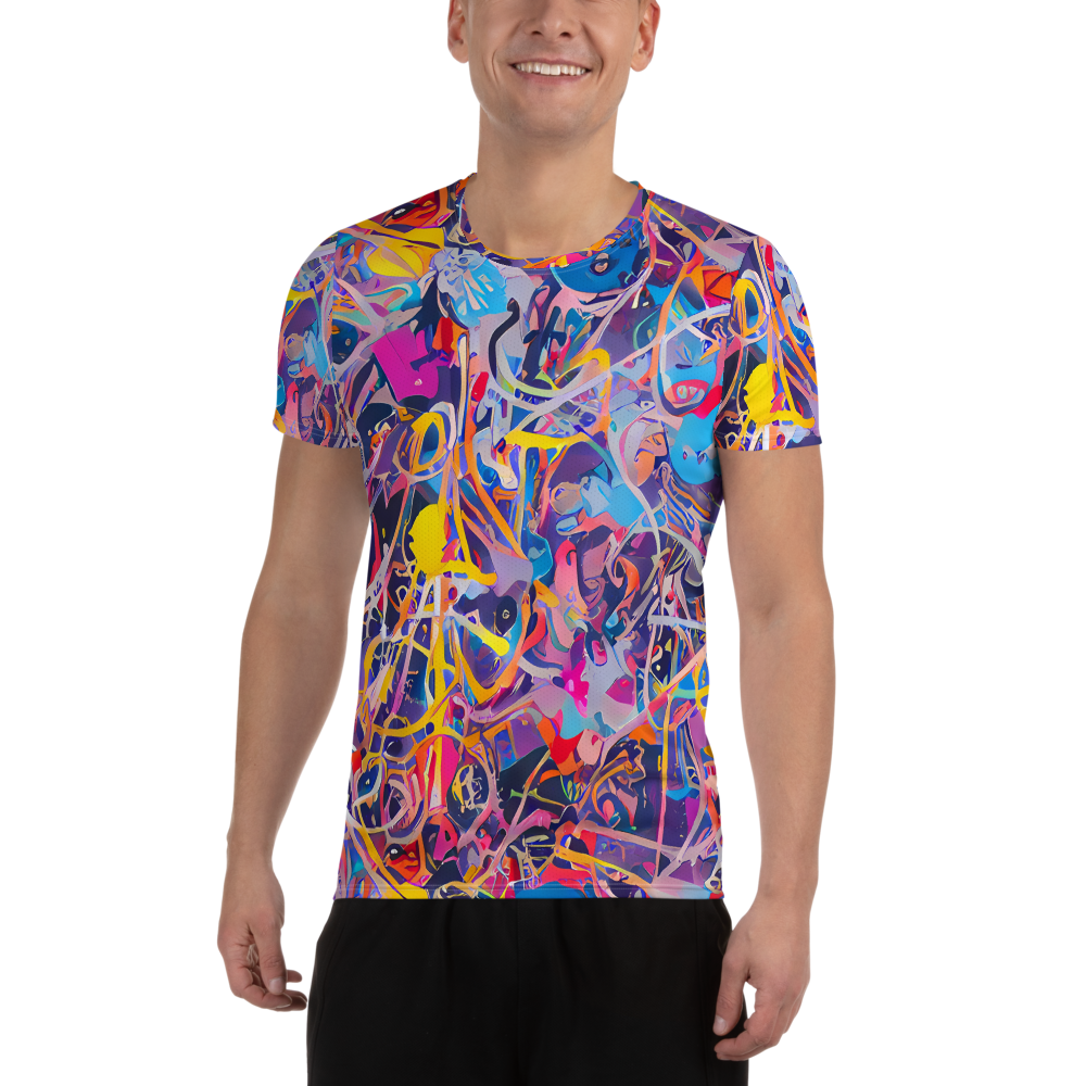 Men's Athletic T-Shirt - Vibrant Fusion