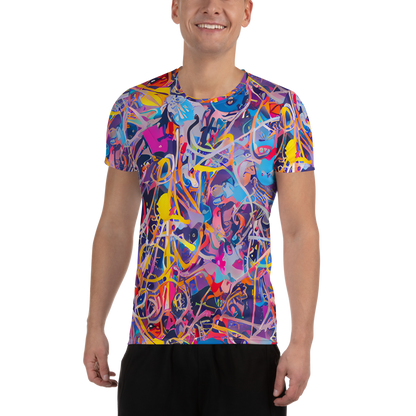 Men's Athletic T-Shirt - Vibrant Fusion