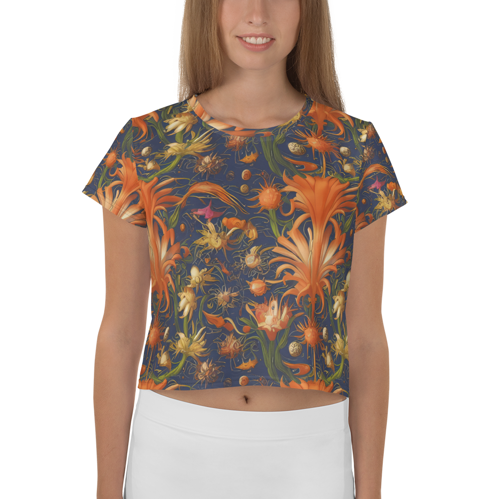 Women's Crop Tee - Stellar Blooms