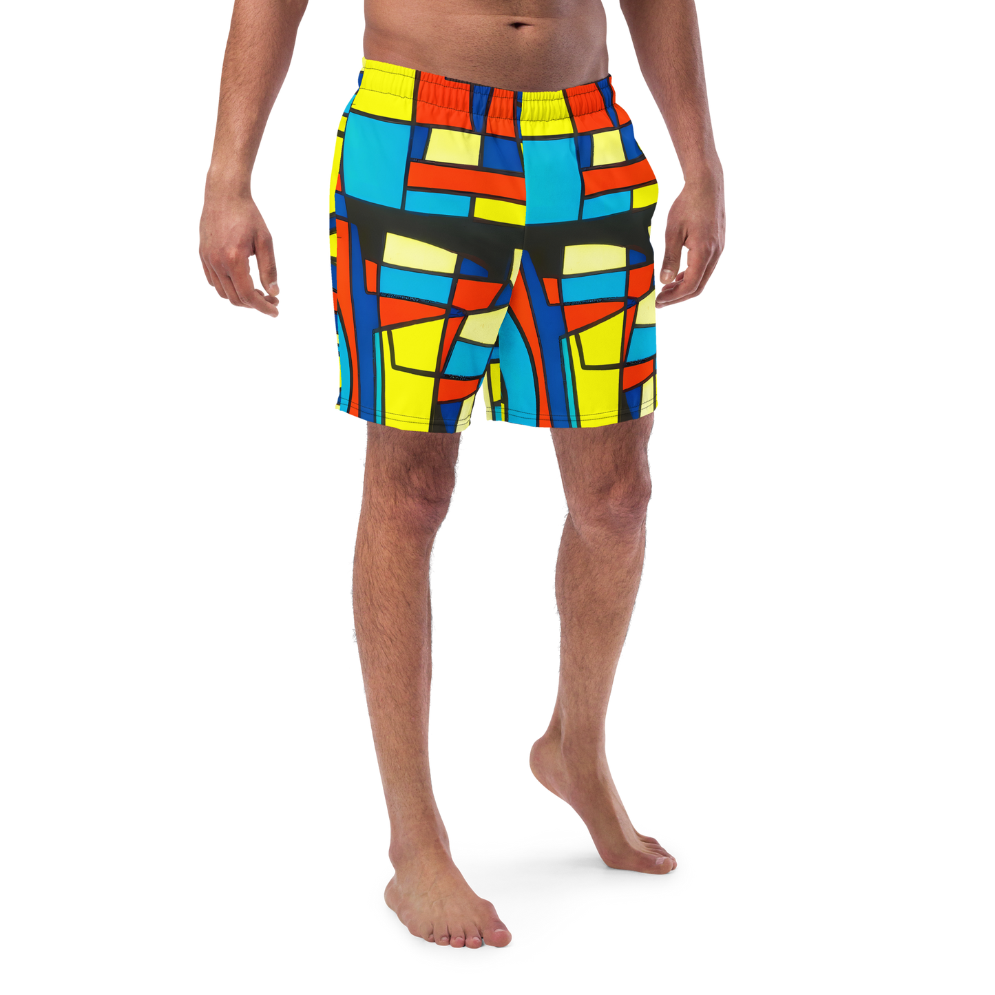 Swim Trunks - Neon Fractals