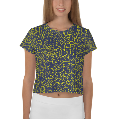 Women's Crop Tee - Nightshade Maze