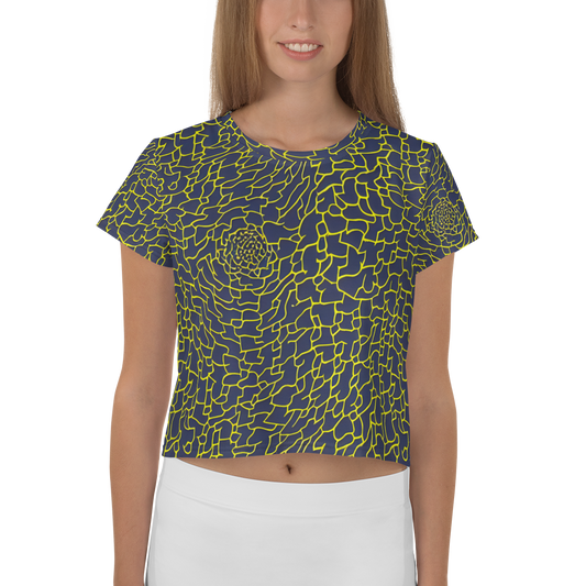 Women's Crop Tee - Nightshade Maze