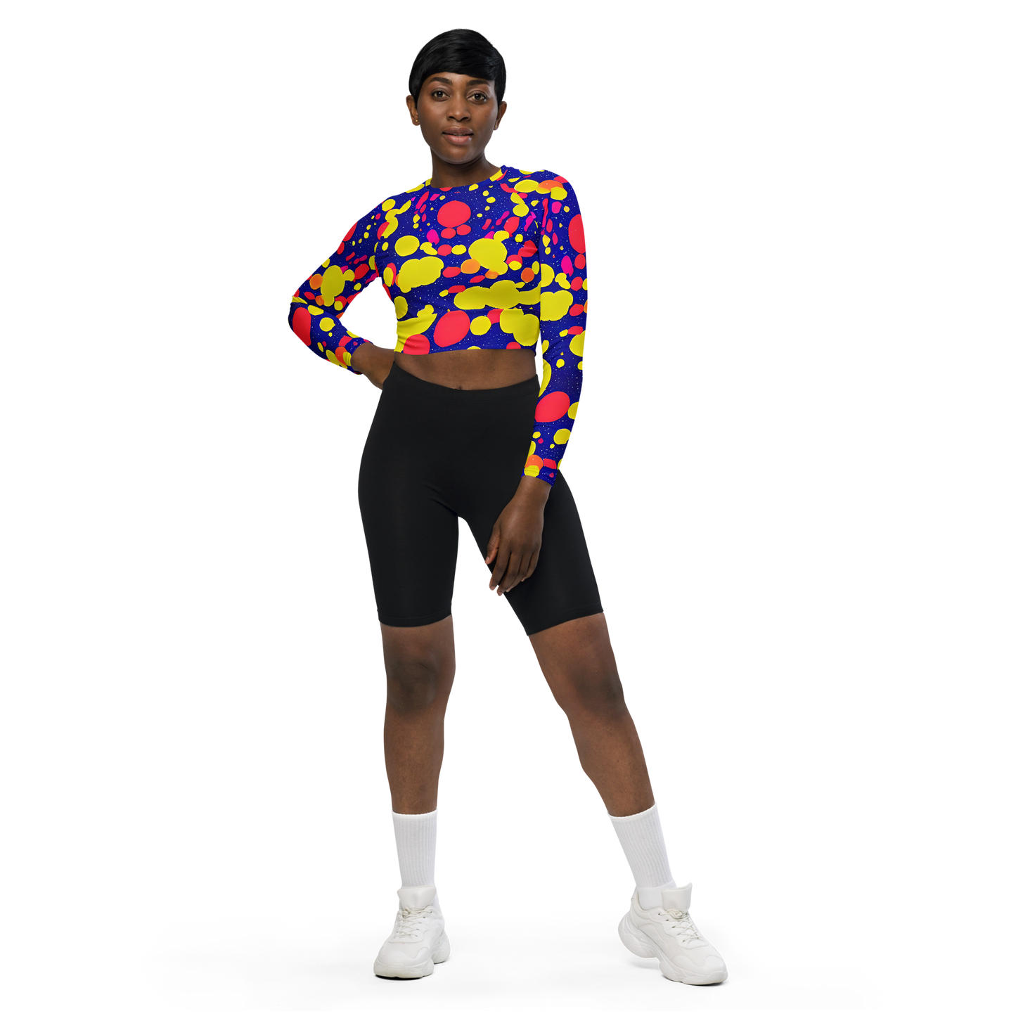 Long Sleeve Crop Top - Void Visions