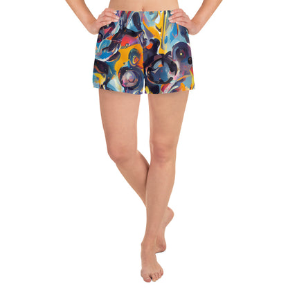 Women’s Athletic Shorts - Vivid Whirl