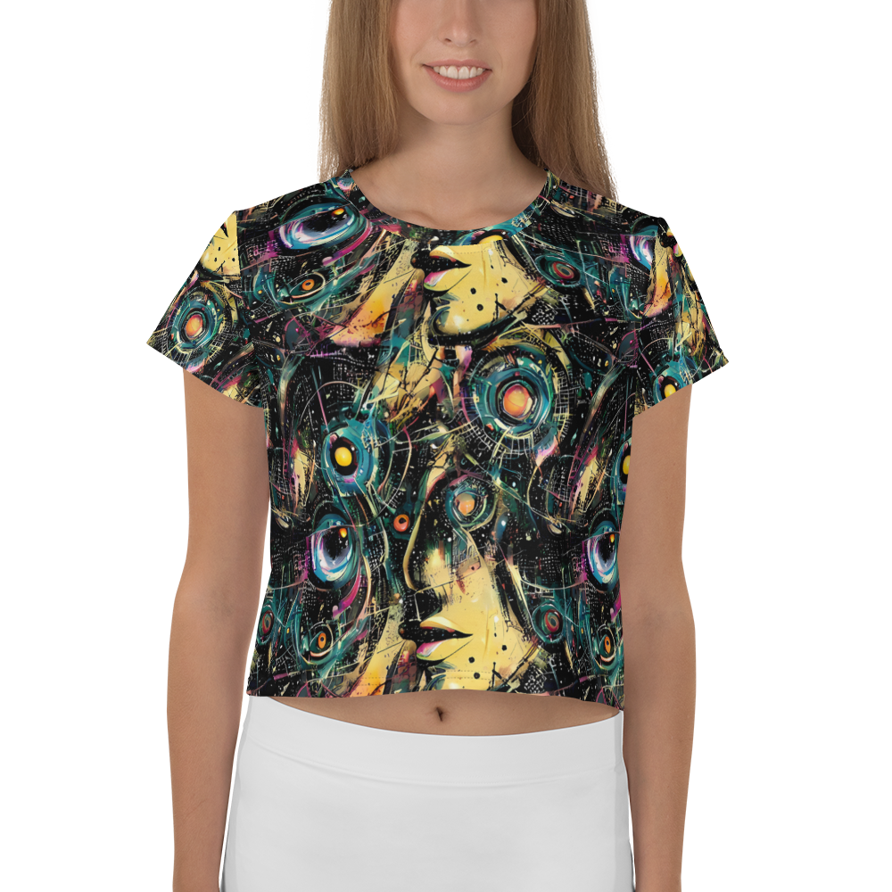 Women's Crop Tee - Celestial Echoes