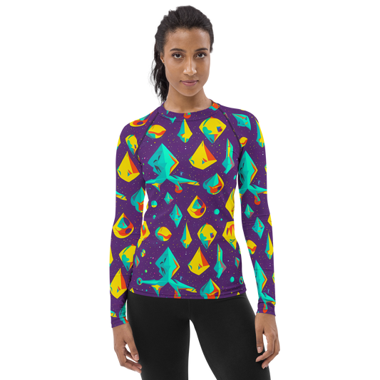 Women's Rash Guard - Cascading Prism