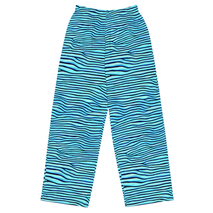 Wide-Leg Pants - Aqua Drift