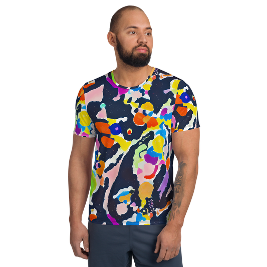 Men's Athletic T-Shirt - Kaleido Burst