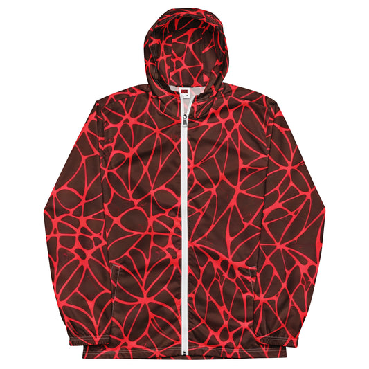 Men's Windbreaker - Scarlet Vines