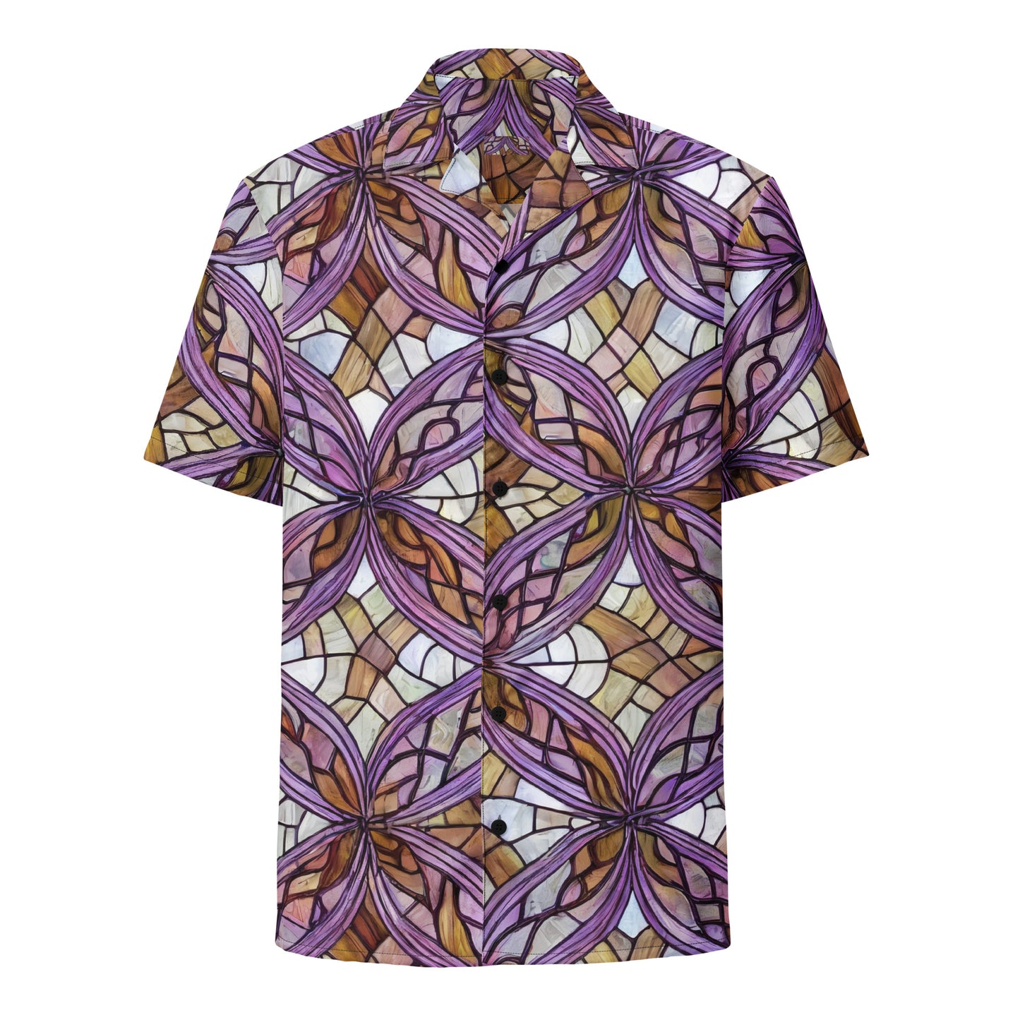Button Shirt - Stained Glass Whirl