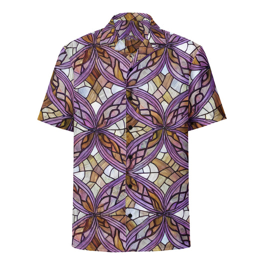 Button Shirt - Stained Glass Whirl