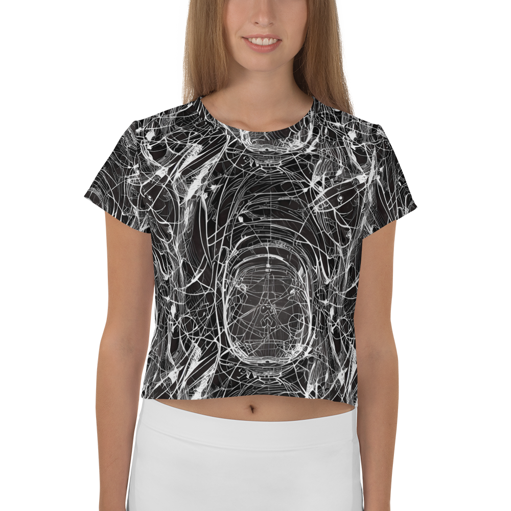 Women's Crop Tee - Nexus of Lines