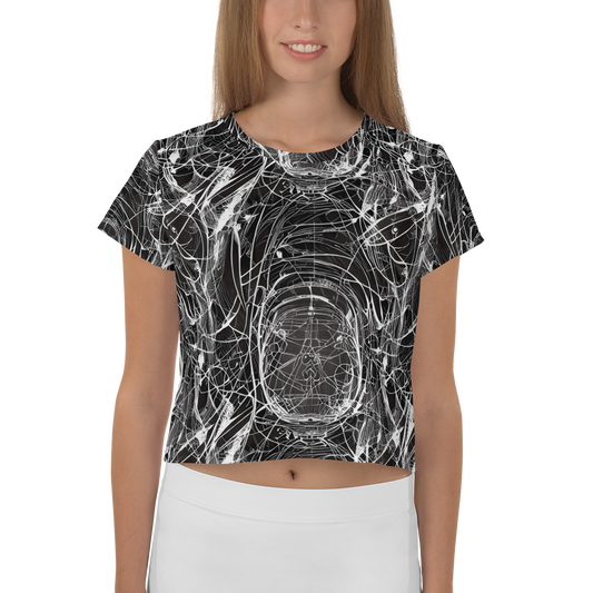 Women's Crop Tee - Nexus of Lines