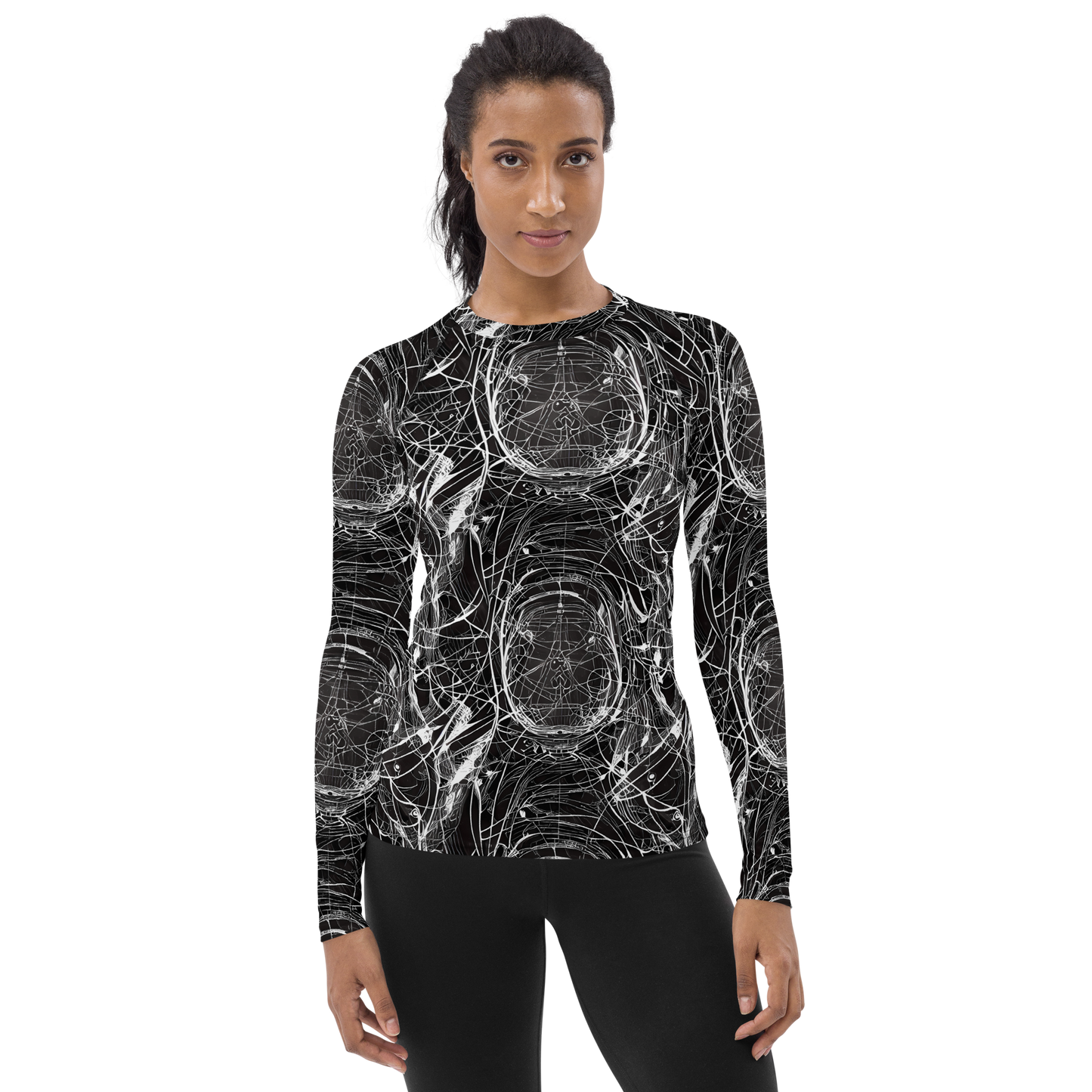 Women's Rash Guard - Nexus of Lines